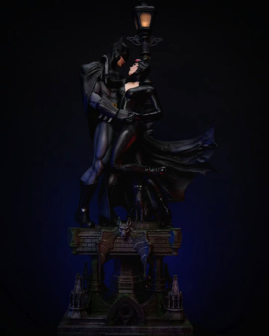 Cat and Bat Figure