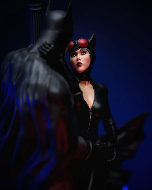Cat and Bat Figure