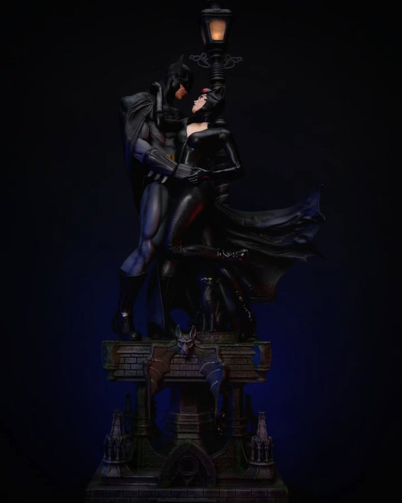 Cat and Bat Figure