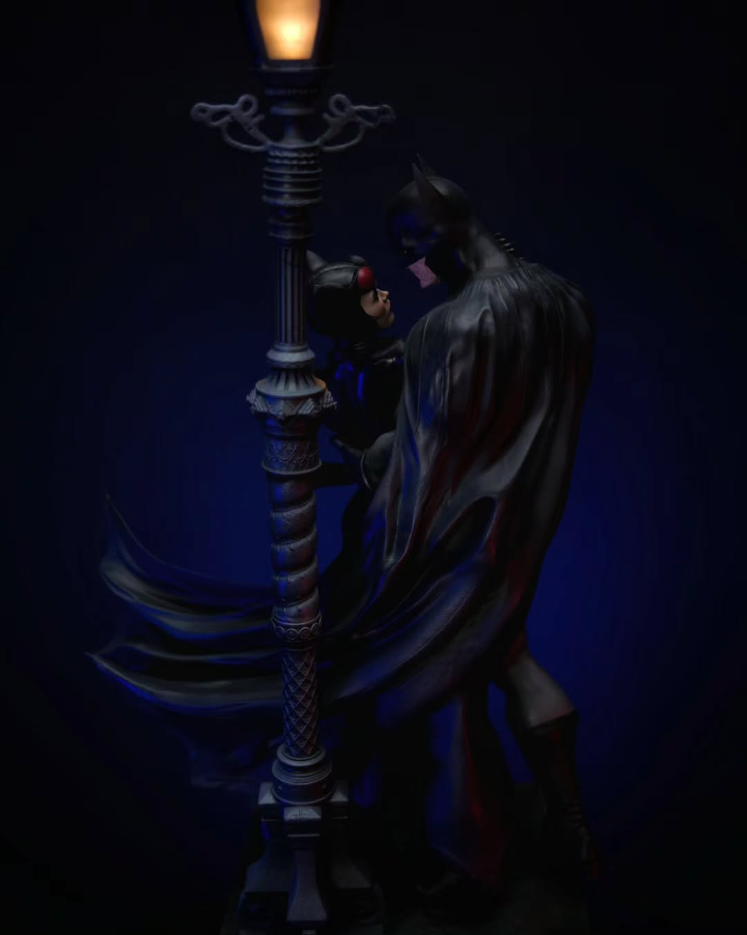 Cat and Bat Figure