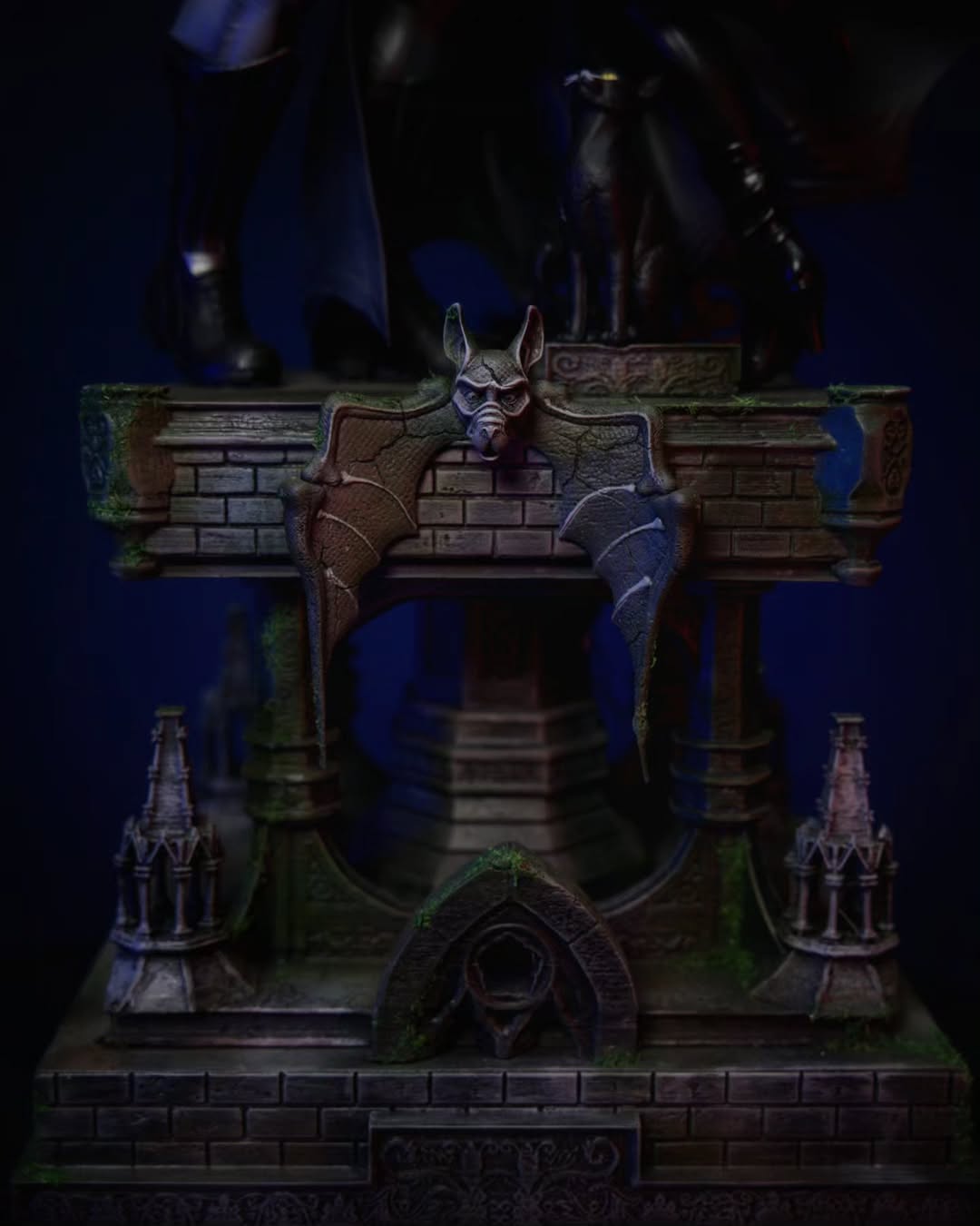 Cat and Bat Figure
