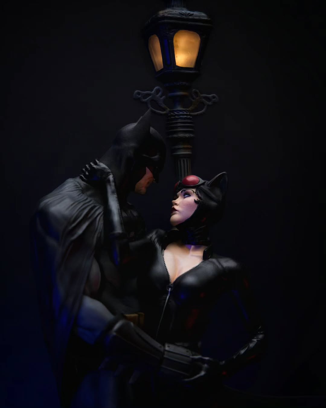 Cat and Bat Figure