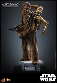 Star Wars Chewbacca with Disassembled C-3PO Sixth Scale Figure