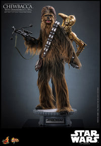 Star Wars Chewbacca with Disassembled C-3PO Sixth Scale Figure