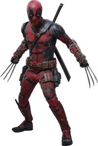 Marvel Deadpool Battling Version Collectible Action Figure