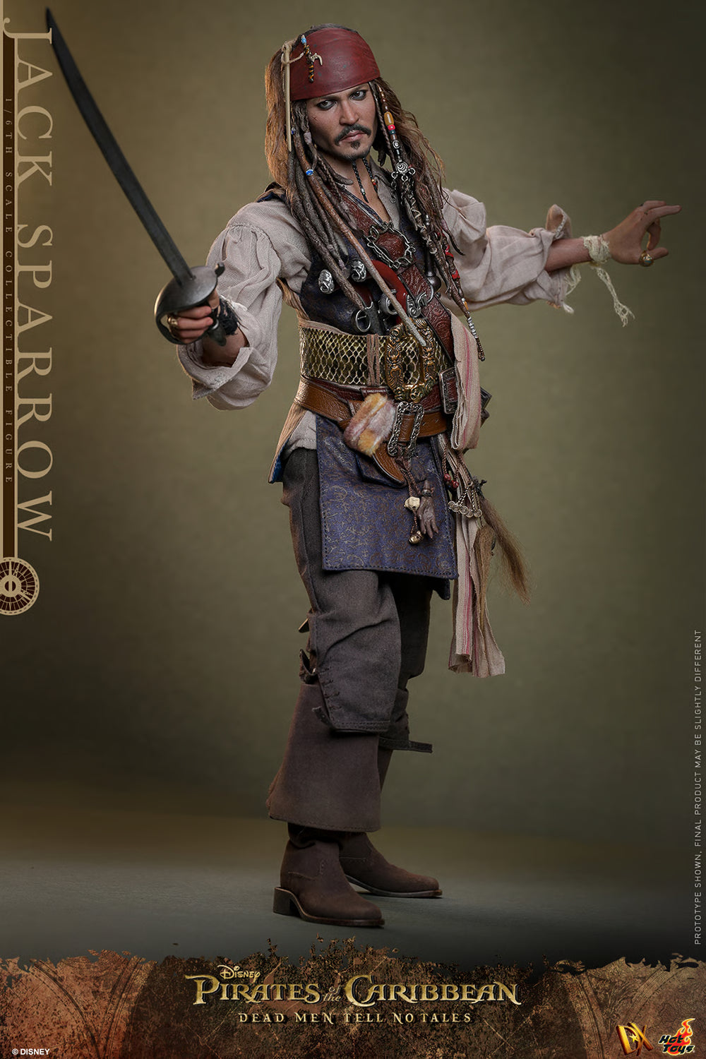 Pirates of the Caribbean Jack Sparrow Sixth Scale Figure