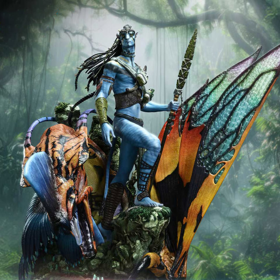 Avatar Jake Sully and the Great Leonopteryx Premium Statue