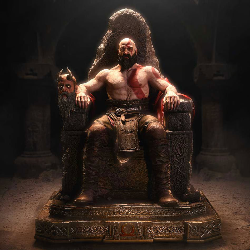 God of War Master Thyself Kratos Premium Statue