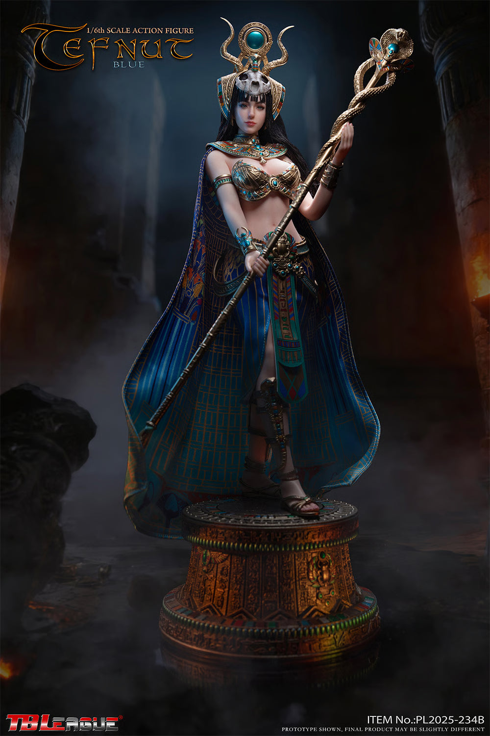 Tefnut Blue 1/6 Scale Premium Egyptian Goddess Figure