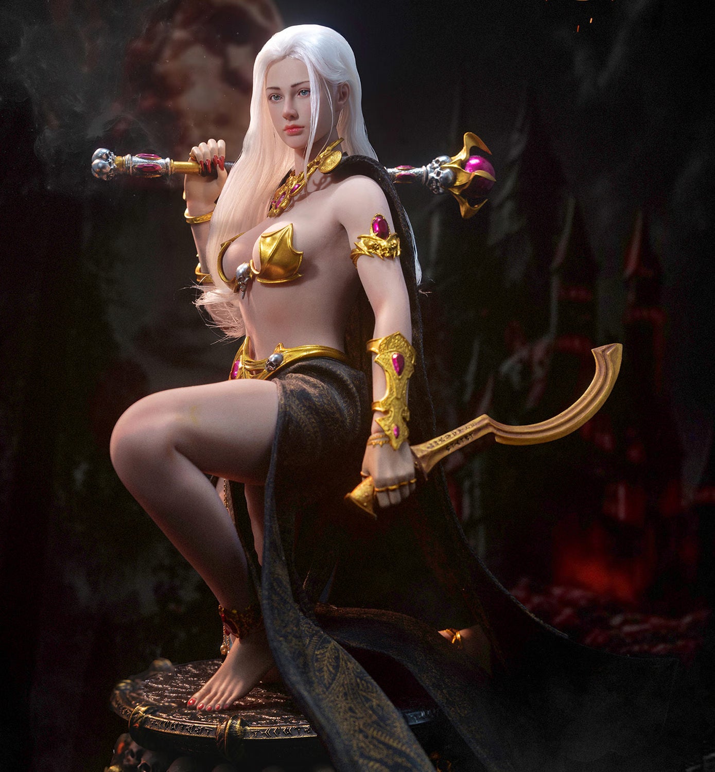 White Queen of Babylon Variation Version Fantasy Statue