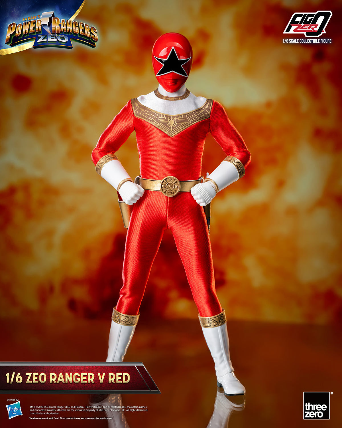 Power Rangers Zeo Ranger V Red Collectible Action Figure